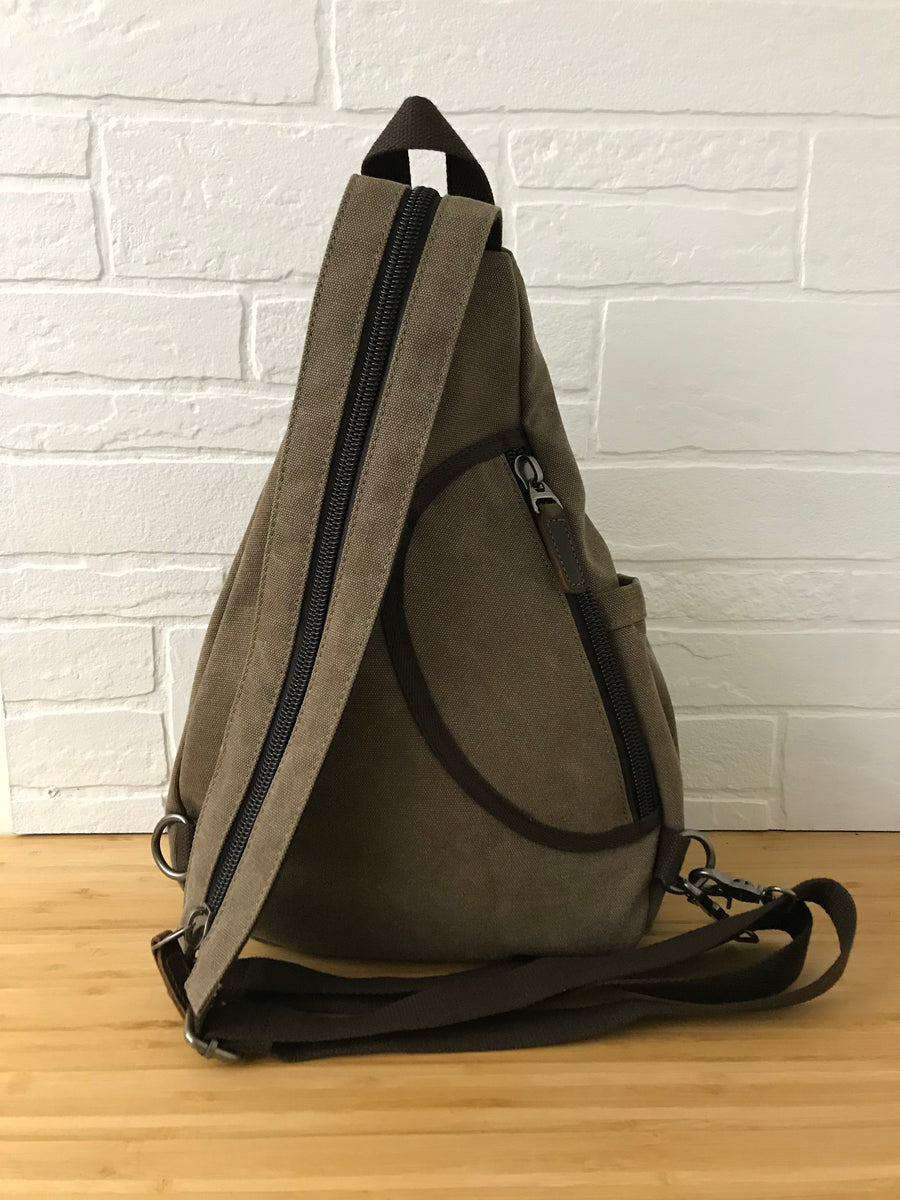 daVan backpack sling bag brown – Studio Bloom